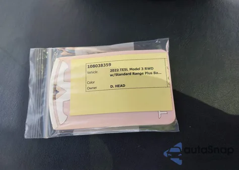 2022 Tesla Model 3 Rear-Wheel Drive из США, поврежденный, VIN 5YJ3E1EA5NF192059